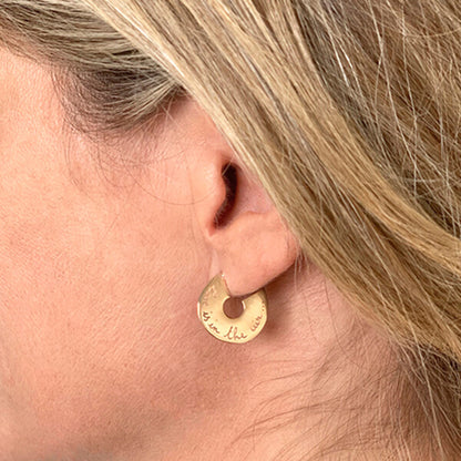 Pendientes personalizados Aros Diana oro HOPS