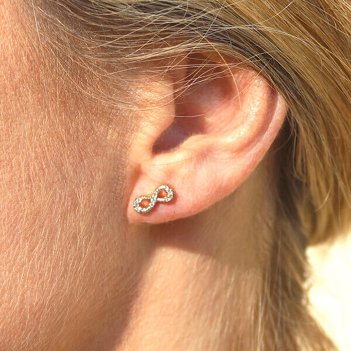 Pendientes Infinito Brillantes HOPS regalo para mujeres adolescentes