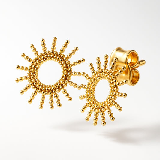 Pendientes Sol oro