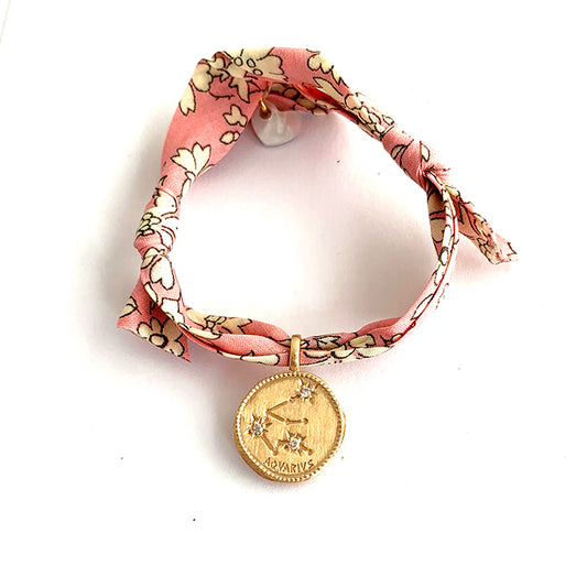 Pulsera Zodiaco liberty rosa Personalizado HOPS regalo para niñas y adolescentes