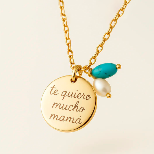 Collar Sidonie personalizado con cadena y piedras