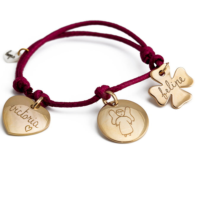 Pulsera personalizada con nombres varias medallas regalo para mujer madres y abuelas