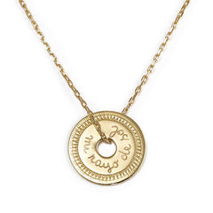 Collar Diana Sol oro cadena personalizado HOPS
