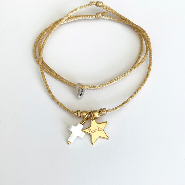 Collar Little Star cordón colgante estrella Personalizada HOPS