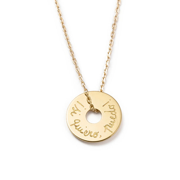 Collar Diana 2cm cadena oro Personalizado HOPS