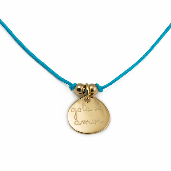 Collar gota cordón personalizado HOPS