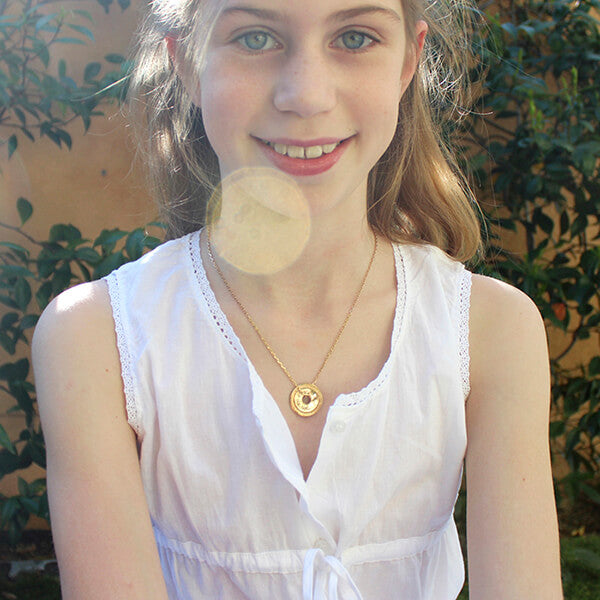 Collar Diana Sol oro cadena personalizado HOPS