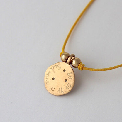Collar Signo del zodiaco cadena regalo para niñas y mujeres Personalizado HOPS
