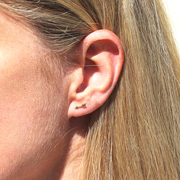 Pendientes flechas oro HOPS