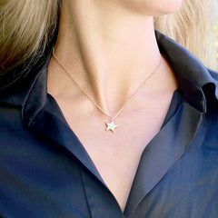 Collar personalizado Little star Estrella oro regalo mujer adolescentes niñas HOPS