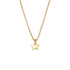 Collar Mini Estrella cadena oro Personalizada HOPS