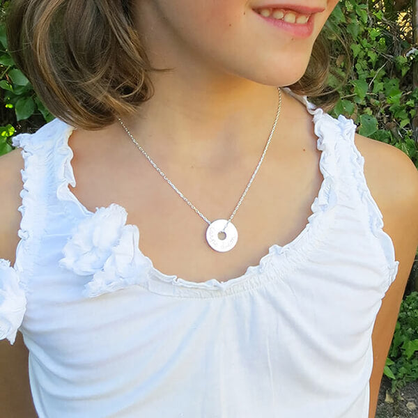 Collar Diana 2cm cadena plata Personalizado HOPS