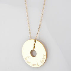Collar Diana 4cm cadena oro personalizado HOPS
