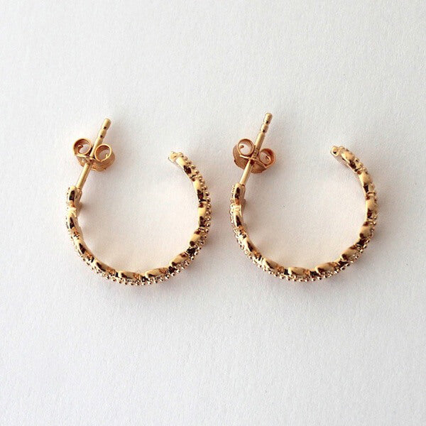 Pendientes Aros Hojas brillantes regalo para mujer y adolescentes HOPS