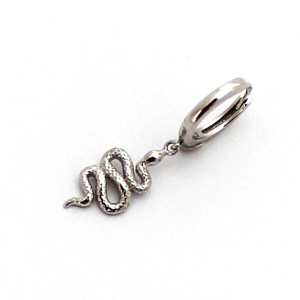 Pendientes aros serpientes plata HOPS