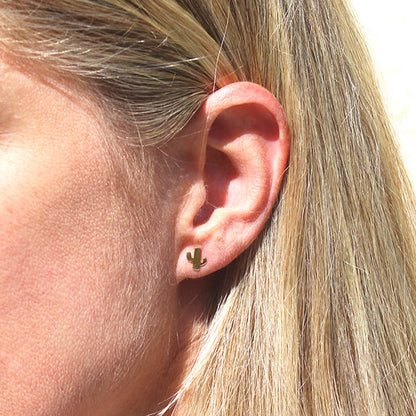 Pendientes Cactus oro HOPS