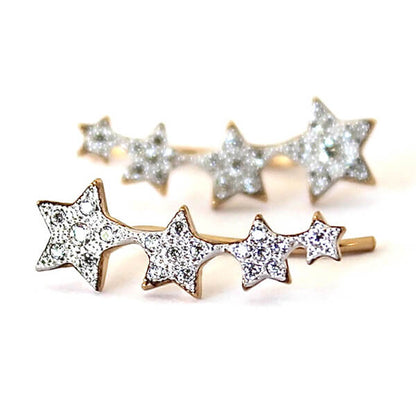 Pendientes trepadores Constelación Estrella Brillantes regalo para mujeres y adolescentes HOPS
